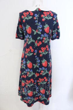 画像3: Jane Marple / マルティプルフルーツフレアーワンピース M ネイビー O-25-06-26-083-JM-OP-OW-OS