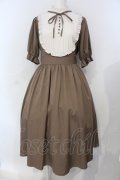 m petit by misako / ナシジムジキリカエワンピース L ブラウン O-25-06-26-010-LO-OP-IG-OS