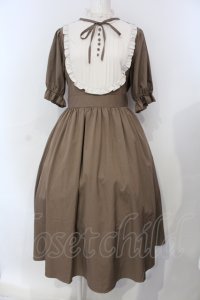 m petit by misako / ナシジムジキリカエワンピース L ブラウン O-25-06-26-010-LO-OP-IG-OS