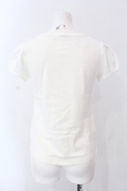 画像2: MILK / ドットリボン半袖カットソー  シロ O-25-06-26-086-ML-TO-OW-OS