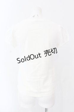 画像2: MILK / ドットリボン半袖カットソー  シロ O-25-06-26-086-ML-TO-OW-ZT209