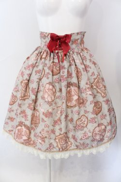 画像1: BABY,THE STARS SHINE BRIGHT / Esprit de la Belle Epoque a Paris 柄 スカート  ピンク O-25-06-26-091-BA-SK-OW-OS
