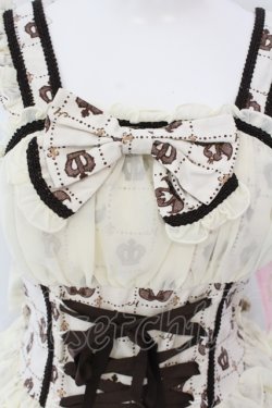 画像2: metamorphose / スワンレースシフォンフリルジャンパースカート  キナリ O-25-06-26-093-ME-OP-OW-OS
