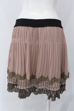 画像2: axes femme / ミルフィーユスカート M ピンクブラウン O-25-06-26-096-AX-SK-OW-OS