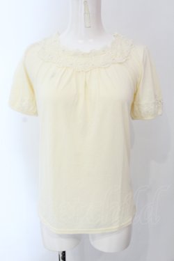 画像1: axes femme / 袖口モチーフ付インナープルオーバー M キナリ O-25-06-26-098-AX-TO-OW-OS