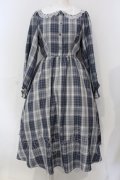 m petit by misako / サンリオコラボ チェックワンピース M ブルー シナモロール O-25-06-26-014-LO-OP-IG-OS