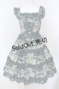 metamorphose / Rose Cageティアードジャンパースカート  グリーン O-25-06-26-018-ME-OP-IG-OS