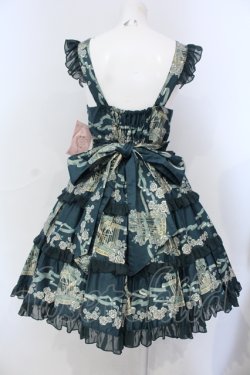 画像4: metamorphose / Rose Cageティアードジャンパースカート  グリーン O-25-06-26-018-ME-OP-IG-OS