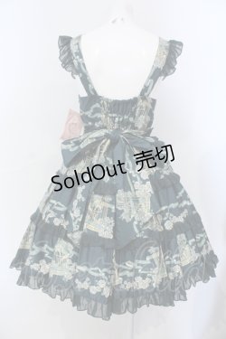 画像4: metamorphose / Rose Cageティアードジャンパースカート  グリーン O-25-06-26-018-ME-OP-IG-OS
