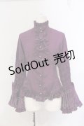 metamorphose / シャーリング姫袖ブラウス（梨地）  パープル O-25-06-26-023-ME-BL-IG-OS