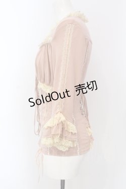 画像3: Ozz oneste / レースアップスクエアネックトップス  ピンク×生成り O-25-06-26-025-OO-TO-IG-OS
