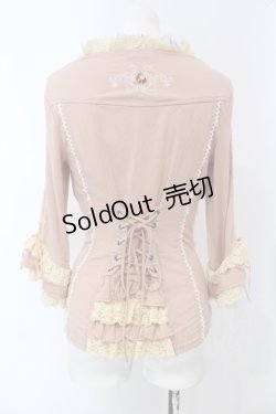 画像4: Ozz oneste / レースアップスクエアネックトップス  ピンク×生成り O-25-06-26-025-OO-TO-IG-OS