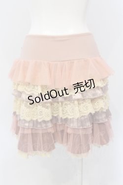 画像3: Ozz oneste / 異素材ティアードスカート  ピンク O-25-06-26-026-OO-SK-IG-OS