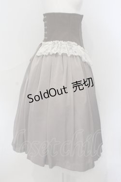 画像2: EXCENTRIQUE / Marthaのコルセットスカート S-M グレージュ O-25-06-28-025-EL-SK-OW-OS