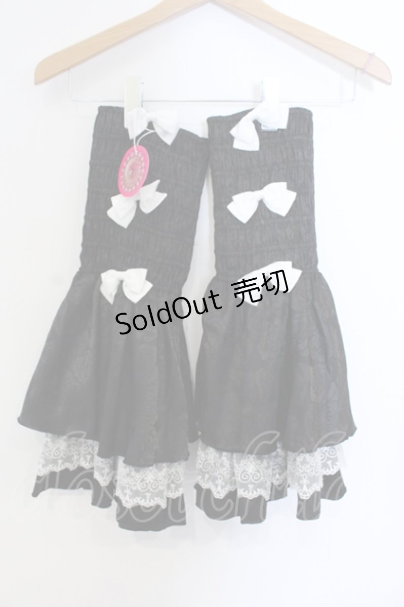 画像6: millna / ショッキングロリィタ ワンピース&ドロワーズ&ボンネット&レッグウォーマーset  クロ O-25-06-28-003-LO-OP-IG-OS (6)