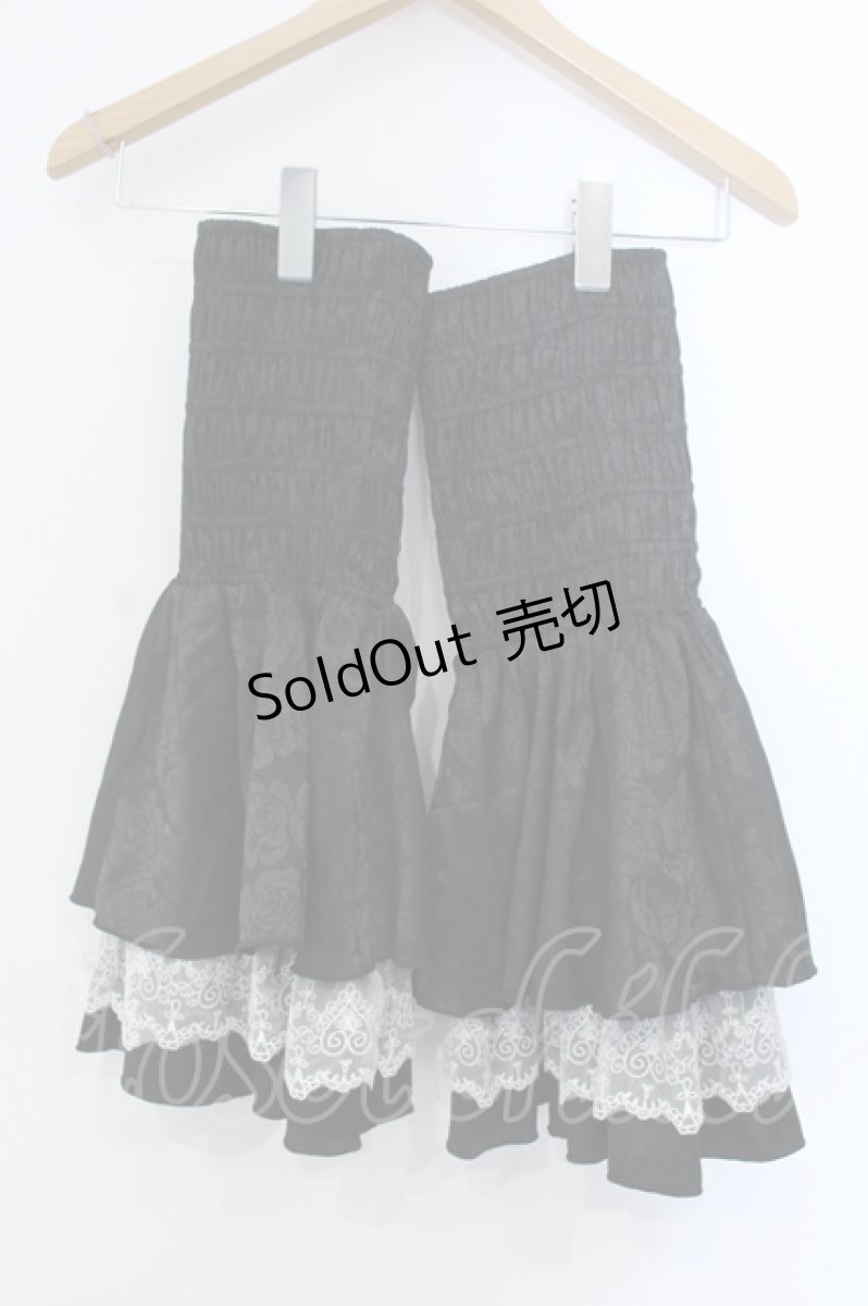 画像7: millna / ショッキングロリィタ ワンピース&ドロワーズ&ボンネット&レッグウォーマーset  クロ O-25-06-28-003-LO-OP-IG-OS (7)