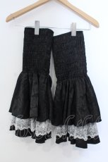 画像7: millna / ショッキングロリィタ ワンピース&ドロワーズ&ボンネット&レッグウォーマーset  クロ O-25-06-28-003-LO-OP-IG-OS (7)