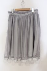 画像2: F＆A / リボン付きチュールスカート F グレー O-25-06-28-036-LO-SK-OW-ZT252 (2)