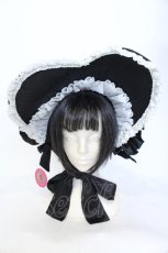 画像9: millna / ショッキングロリィタ ワンピース&ドロワーズ&ボンネット&レッグウォーマーset  クロ O-25-06-28-003-LO-OP-IG-OS (9)