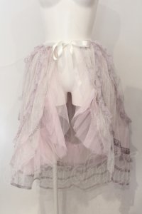 abilletage / Noir レースオーバースカート  ラベンダー O-25-06-28-004-GO-ZA-IG-OS