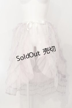 画像1: abilletage / Noir レースオーバースカート  ラベンダー O-25-06-28-004-GO-ZA-IG-OS