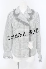Ank Rouge / ダブルボタンブラウス M クロ O-25-06-28-050-CA-BL-OW-OS