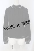 Ank Rouge / パール配色シャギーニット M クロ O-25-06-28-053-CA-TO-OW-OS