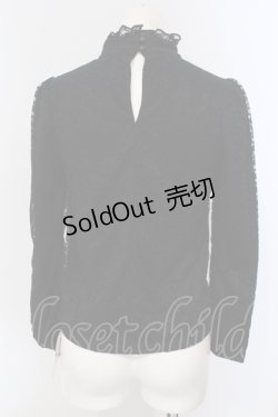 画像2: Ank Rouge / ハイネックレーストップス M クロ O-25-06-28-057-CA-TO-OW-OS
