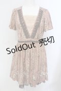 axes femme / ローズストライプワンピース M ピンク O-25-06-28-058-AX-OP-OW-OS