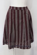 axes femme POETIQUE / グログランテープレジメンタルフレアスカート M ワイン O-25-06-28-061-AX-SK-OW-OS
