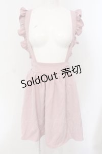 Ank Rouge / フリルサススカート M ピンク O-25-06-28-063-CA-SK-OW-ZY