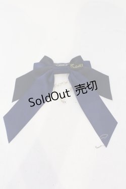 画像3: Enchantlic Enchantilly / ロゴ刺繍パールリボンブローチ  ネイビー O-25-06-28-071-LO-ZA-IG-ZT208-F004