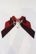 Enchantlic Enchantilly / ロゴ刺繍パールリボンブローチ  ボルドー O-25-06-28-072-LO-ZA-IG-OS