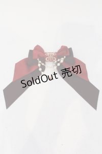 Enchantlic Enchantilly / ロゴ刺繍パールリボンブローチ  ボルドー O-25-06-28-072-LO-ZA-IG-OS
