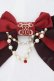 画像2: Enchantlic Enchantilly / ロゴ刺繍パールリボンブローチ  ボルドー O-25-06-28-072-LO-ZA-IG-OS (2)