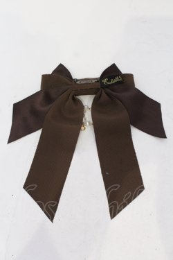 画像3: Enchantlic Enchantilly / ロゴ刺繍パールリボンブローチ  ブラウン O-25-06-28-073-LO-ZA-IG-OS