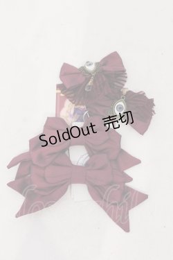 画像1: 星箱works / 東方Project x HoshibakoWorks　八雲紫　リボンシューズクリップ  ワイン O-25-06-28-076-PU-AC-IG-ZT432-F003