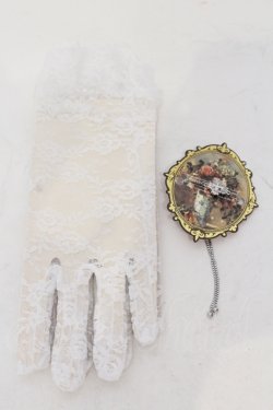 画像1: Estrellas / ブレスレット付きレースグローブ  ホワイト O-25-06-28-083-EL-ZA-IG-OS