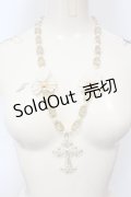 Estrellas / cross beads necklace ネックレス  ホワイト O-25-06-28-086-EL-AC-IG-OS