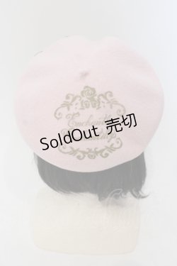 画像4: Enchantlic Enchantilly / ロゴプリントベレー帽  ピンク×ゴールド O-25-06-28-088-LO-AC-IG-ZT-K007