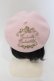 画像4: Enchantlic Enchantilly / ロゴプリントベレー帽  ピンク×ゴールド O-25-06-28-088-LO-AC-IG-OS (4)