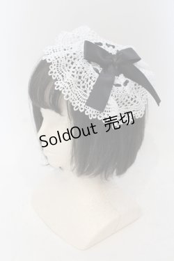 画像1: Physical Drop / 円形ヘッドドレス  クロ×シロ O-25-06-28-094-LO-AC-IG-OS