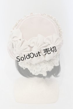 画像4: Hoshibako Works / リボンタルト帽子型ボンネット  ピンク O-25-06-28-095-LO-AC-IG-ZT0105V