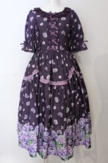 画像1: Chalmiere / ハイドレンジアワンピース  パープル O-25-06-28-008-LO-OP-IG-OS (1)