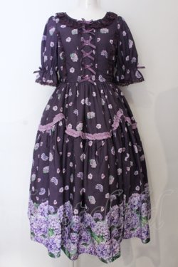 画像1: Chalmiere / ハイドレンジアワンピース  パープル O-25-06-28-008-LO-OP-IG-OS
