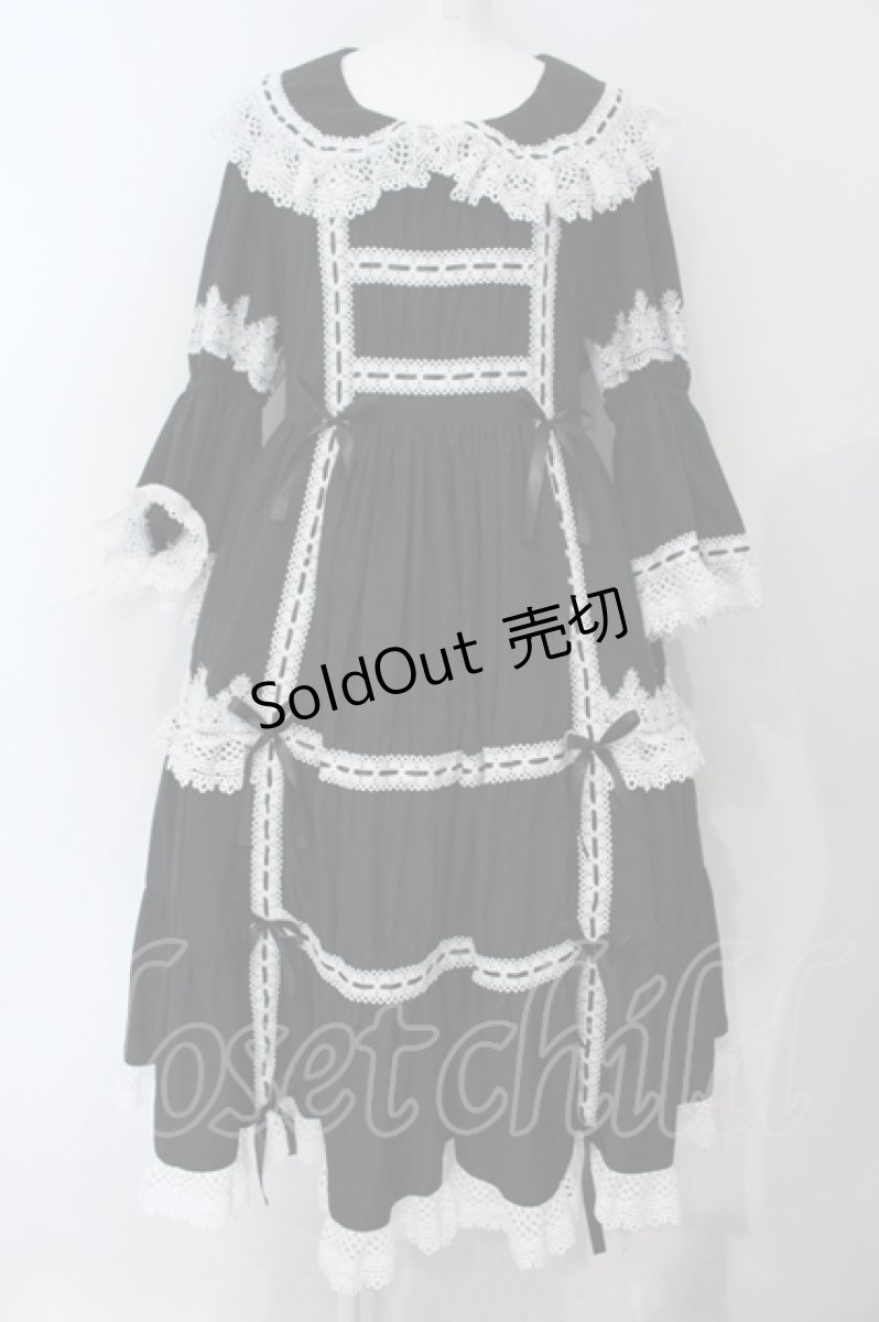 画像1: Physical Drop / ノスタルジックプリンセスドレス  クロ O-25-06-28-009-LO-OP-IG-OS (1)