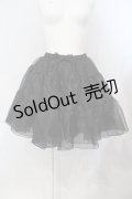 axes femme kawaii / ボリュームオーガンジーパニエ M クロ O-25-06-28-002-AX-SK-OW-OS