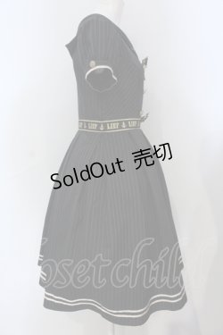 画像3: LIEF / ゴールド刺 リボンセーラーワンピース M クロ O-25-06-28-012-LO-OP-OW-ZS