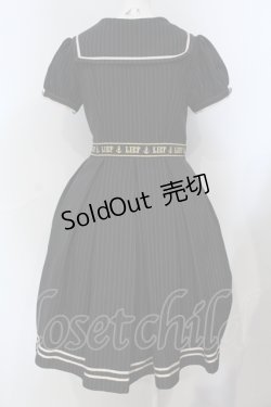 画像4: LIEF / ゴールド刺 リボンセーラーワンピース M クロ O-25-06-28-012-LO-OP-OW-ZS