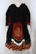 DOUDOU / ケープ付きワンピース  クロ×アカ O-25-06-28-017-LO-OP-OW-OS